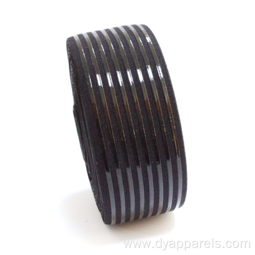 5cm antislip silicone elastic woven nylon black elastic